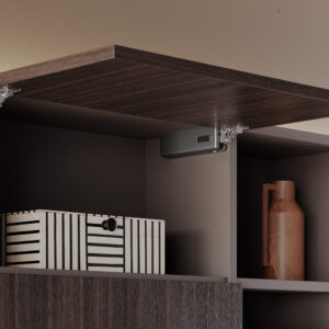 KIT - SISTEMA DE ELEVACION COMPACTO WIND - CIERRE SUAVE - NEGRO